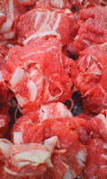 Sliced meat for side dishes